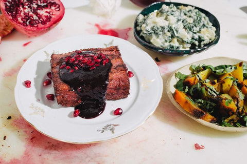Filet with Pomegranate Bordelaise