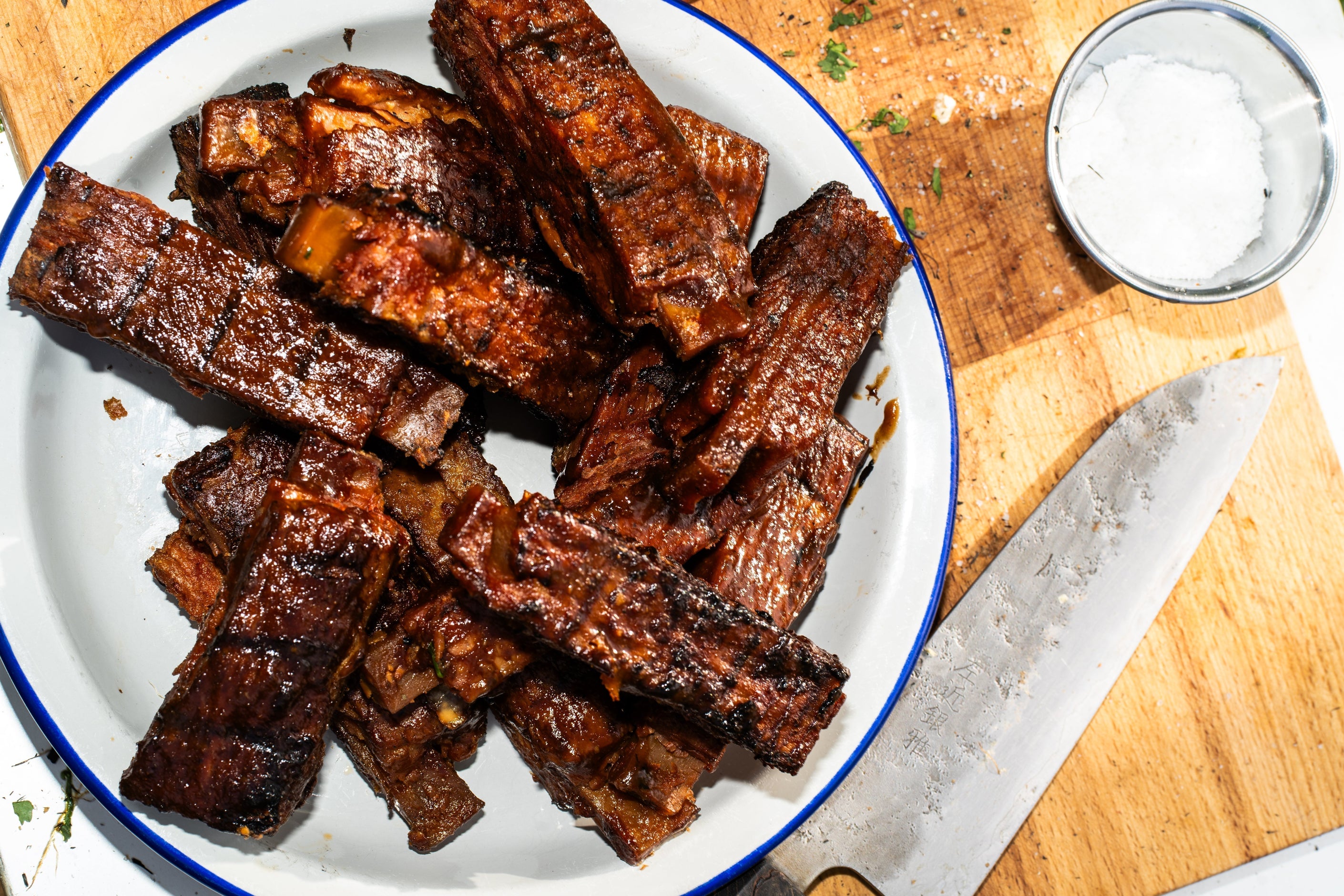Sticky Cola Ribs Sticky Cola Glazed Vegan Ribs (Plant-Based BBQ Recipe) | Juicy Marbles ...