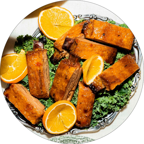Orange and Whisky-Glazed Ribs