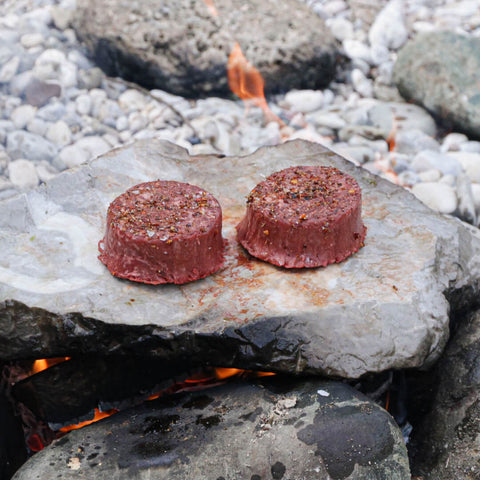 Juicy Marbles Recipe - Fire-Grilled Filet Prepared on a Stone