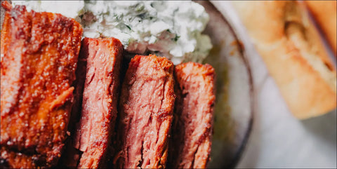 Plant-based baby ribs with golden caramelized crust