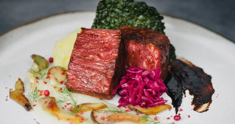 Juicy Marbles plant-based filet seared golden