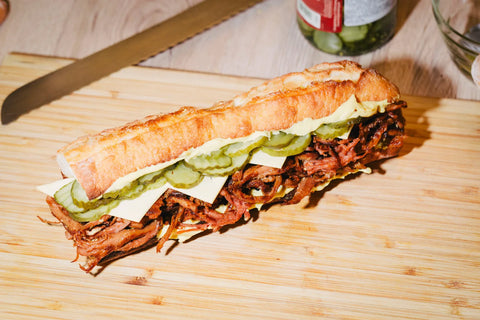 Meaty Meat Pork-ish sliced showing tender interior