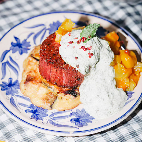 Filet with Chickpea Patties